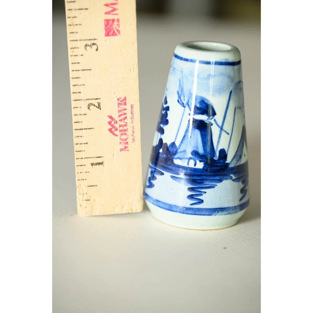 Delft Holland Bud Vase 2.75